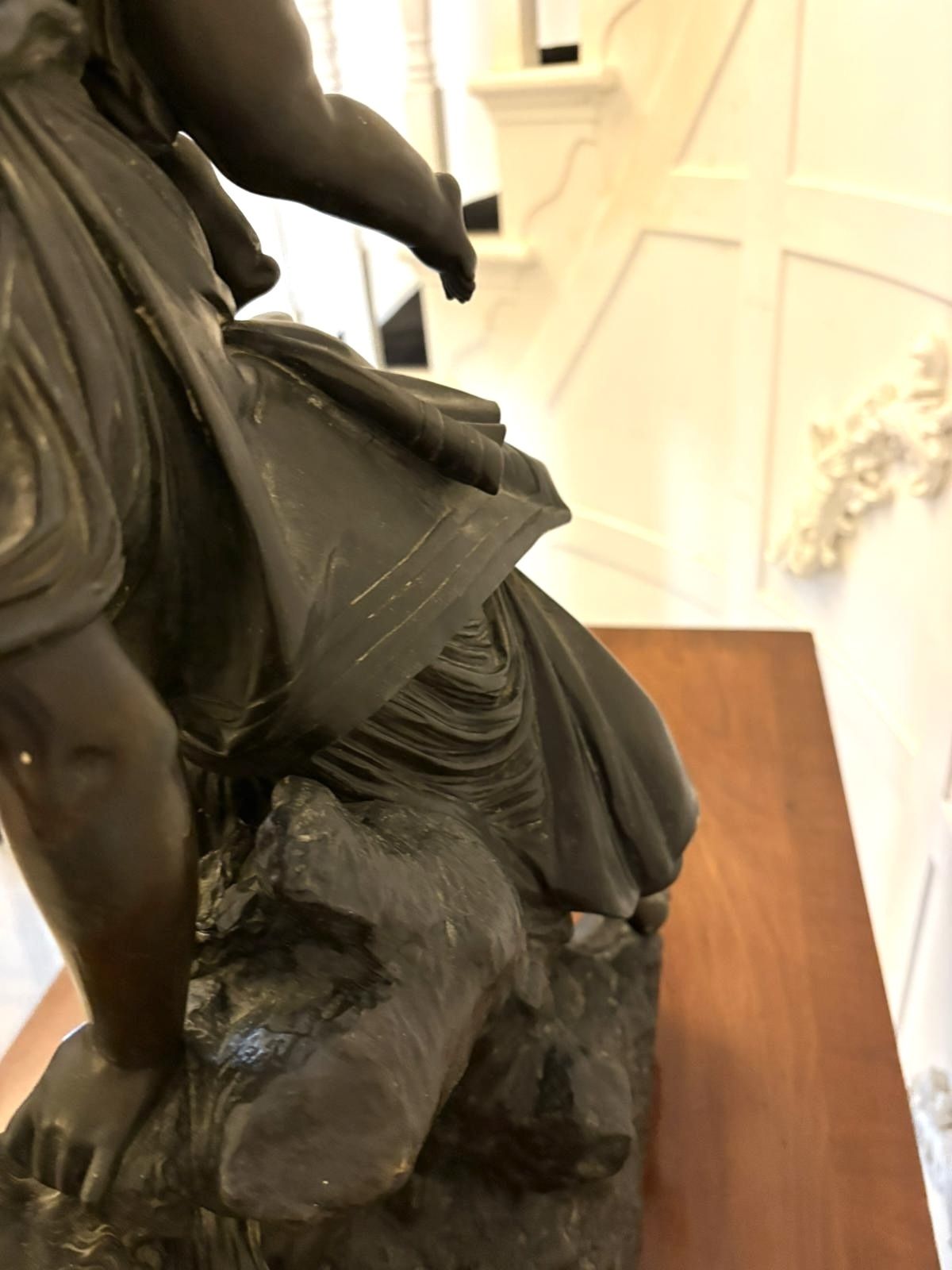 9800.0 Superb Antique 19th Century Bronze Sculpture By Renowned French Sculptor Auguste Moreau “L’amour Maternel” (Motherly Love) photo