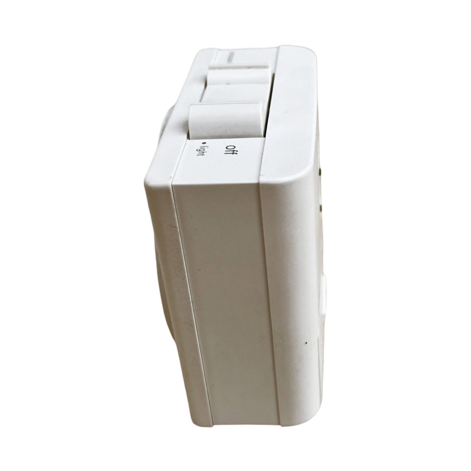 White Braun Alarm Clock, Designed By Dietrich Lubs, Germany 1992 photo vintage