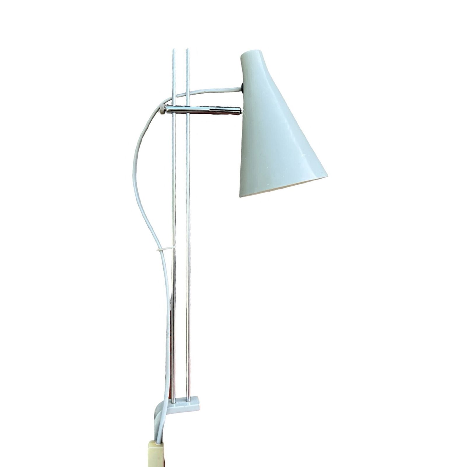 Grey Desk Lamp, Designed By J. Hurka, Lidokov, Czechoslovakia, 1960s