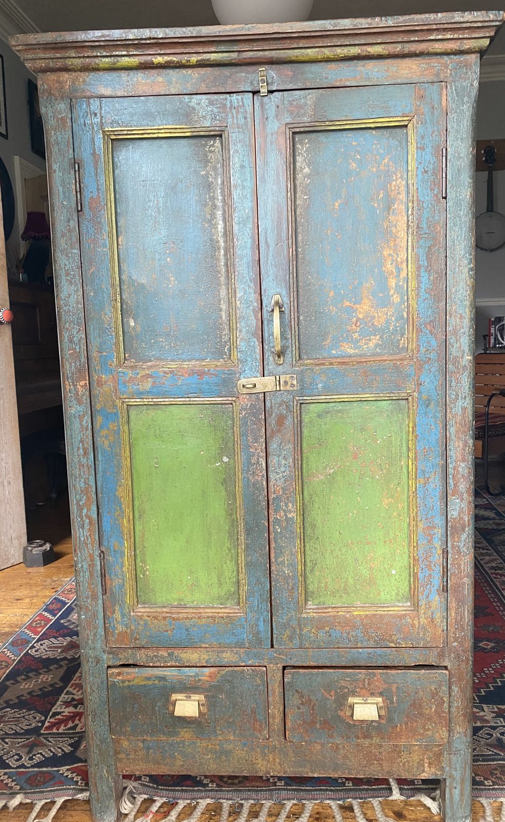 Industrial French Cabinet, Early 20th Century photo vintage