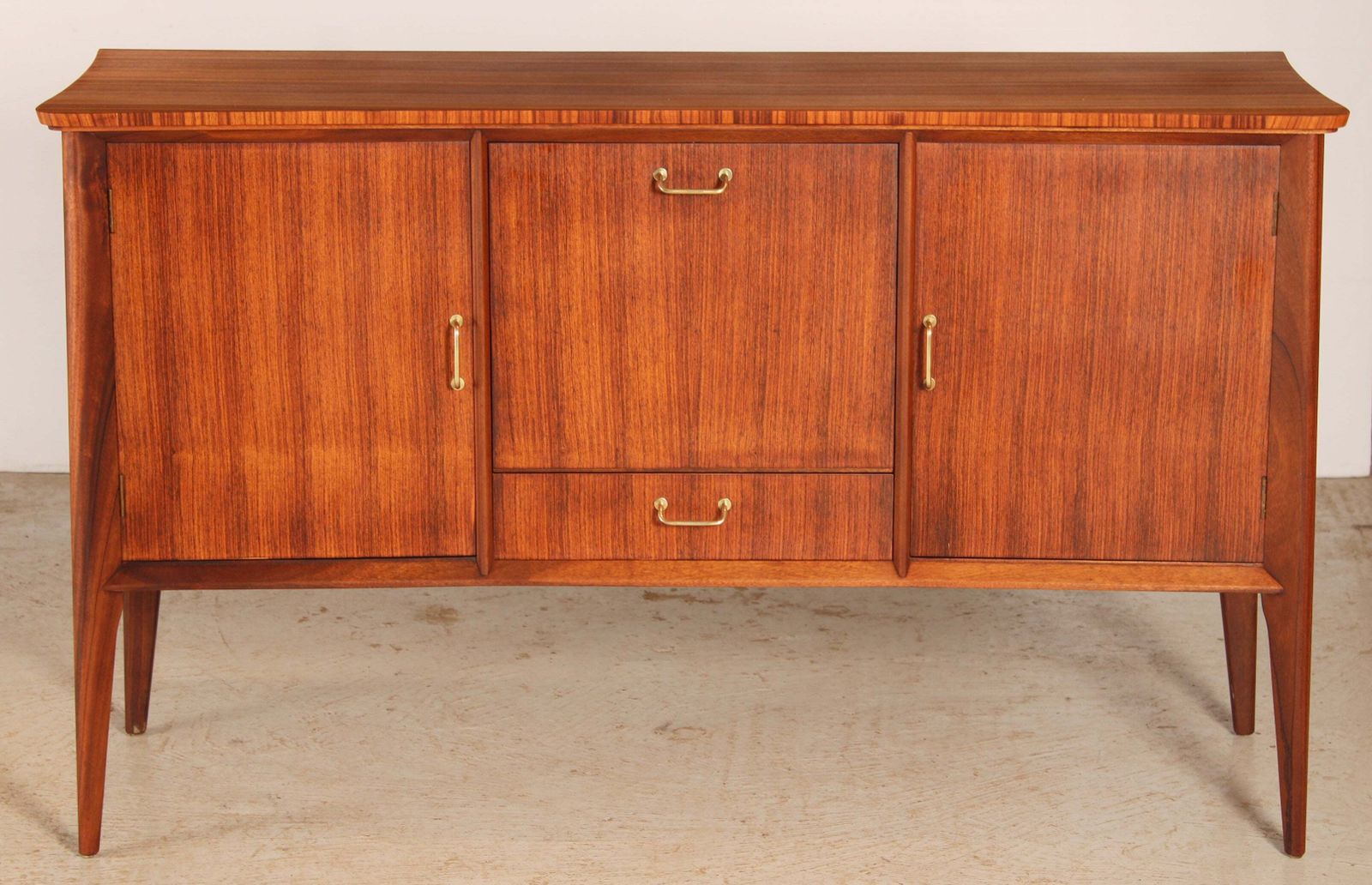 Mid Century Tola And Teak Sideboard By Everest, Circa 1960s
