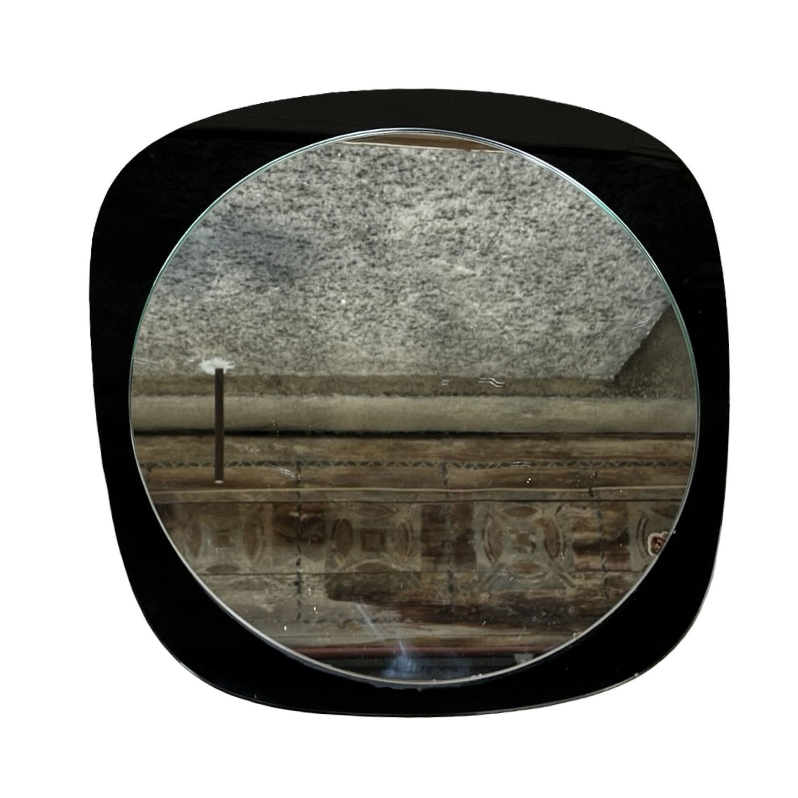 Asymmetrical Wall Mirror Poland 1970s photo vintage