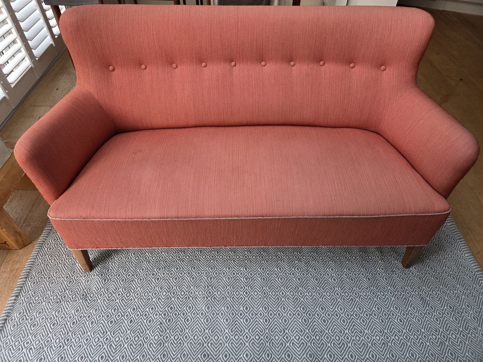 Mid Century (1950s) Compact 3 Seater Danish Sofa photo furniture