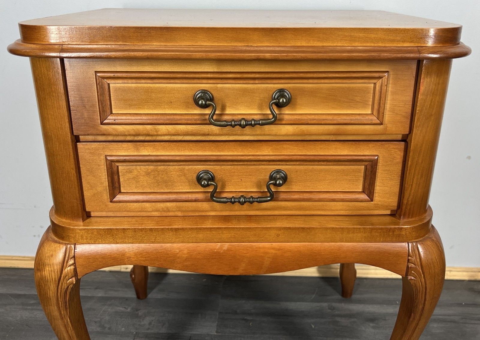 Pair Of  Bedside Tables Vintage French Louis XVI Nightstands Cabinets Lot 4306 photo 399.0