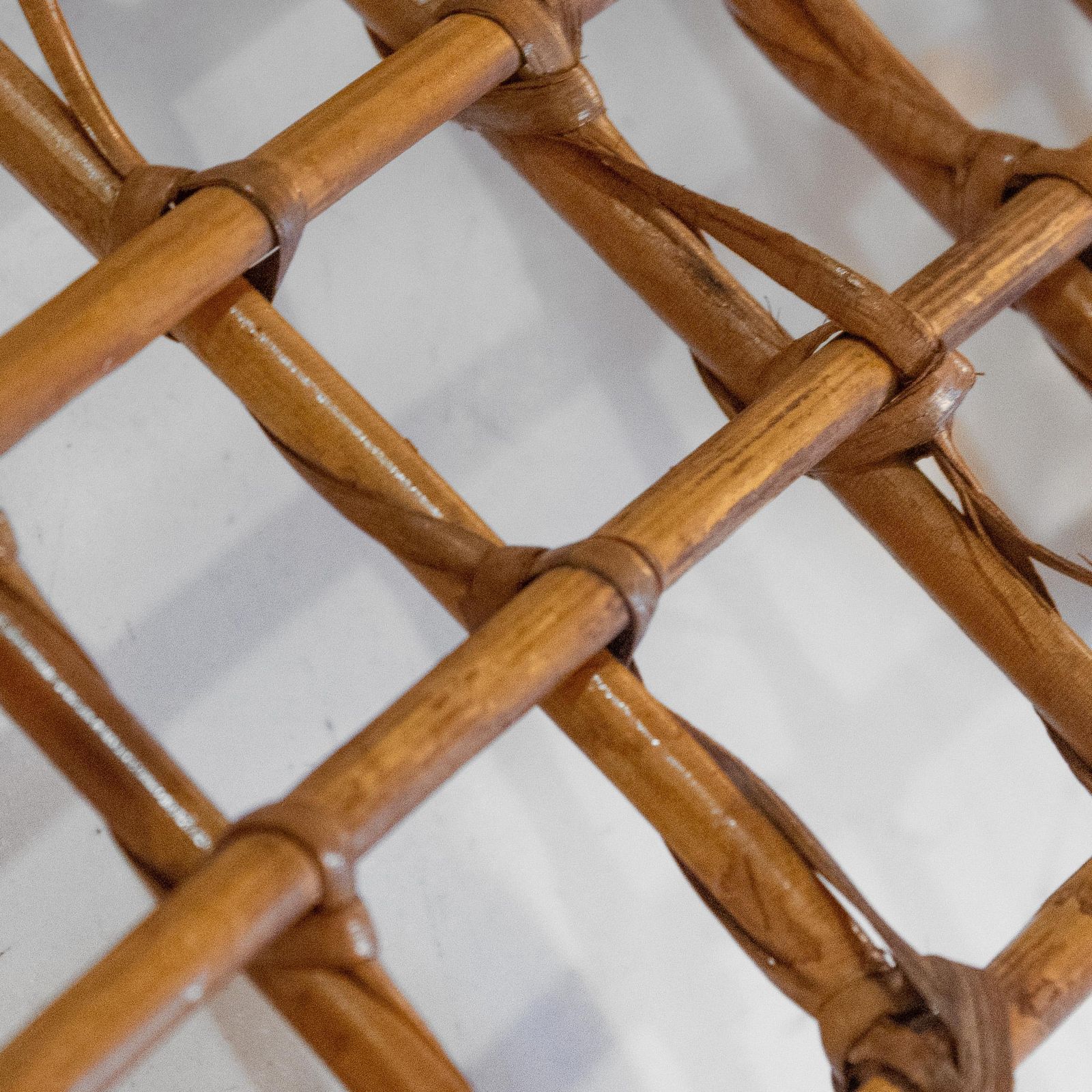 Italian Mid Century Bamboo And Rattan Coat Rack By Bonacina, 1960s photo 900.0