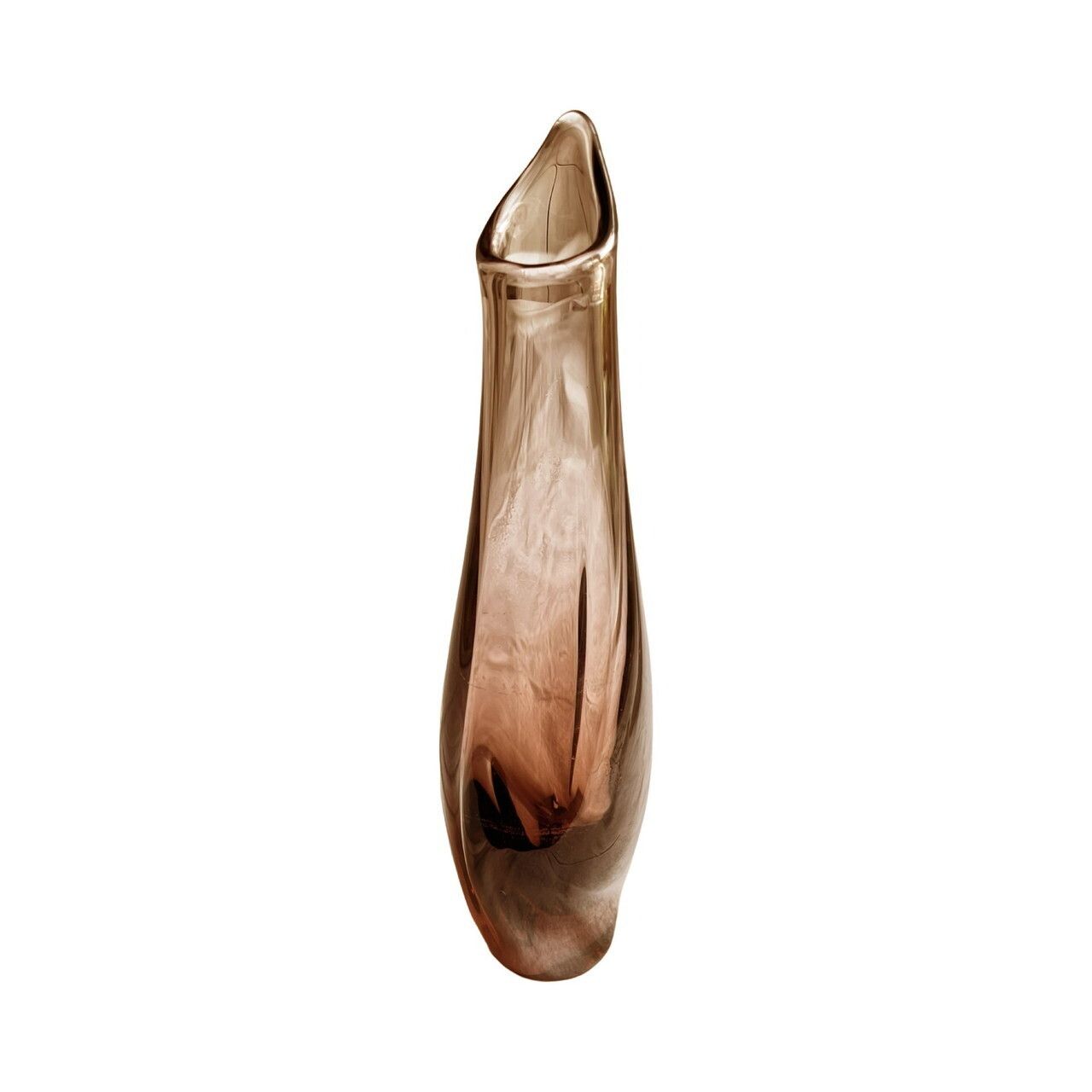 photo furniture Glass Vase Designed By M. Klinger železny Brod Sklo Czechoslovakia 1960s