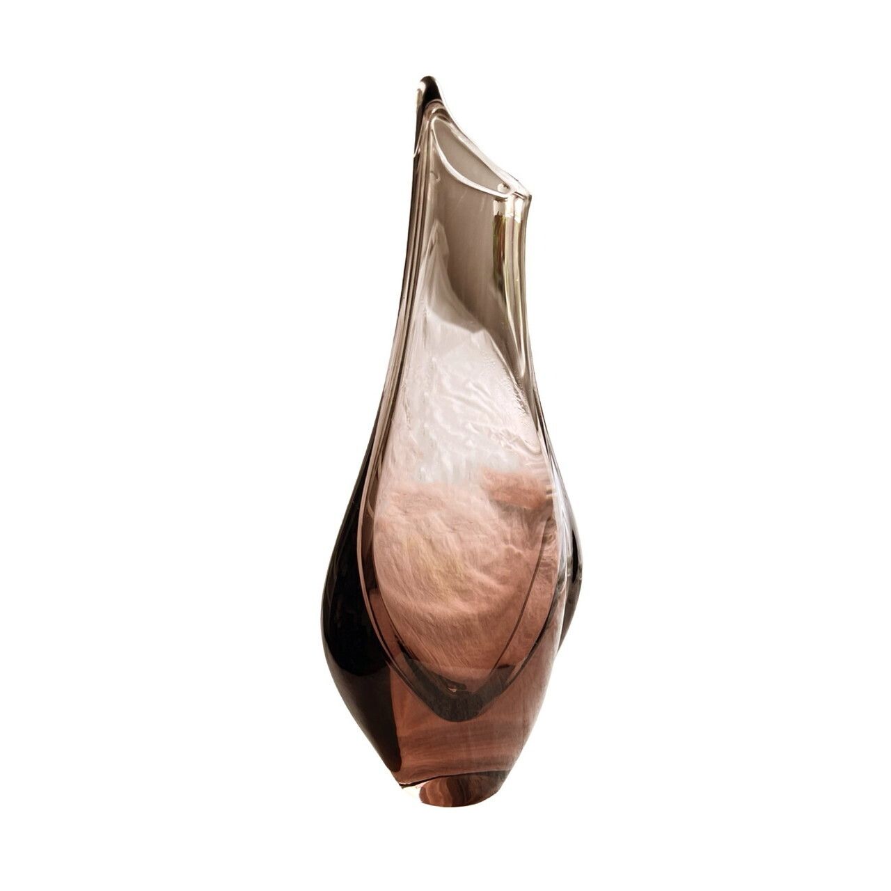 photo vinterior Glass Vase Designed By M. Klinger železny Brod Sklo Czechoslovakia 1960s