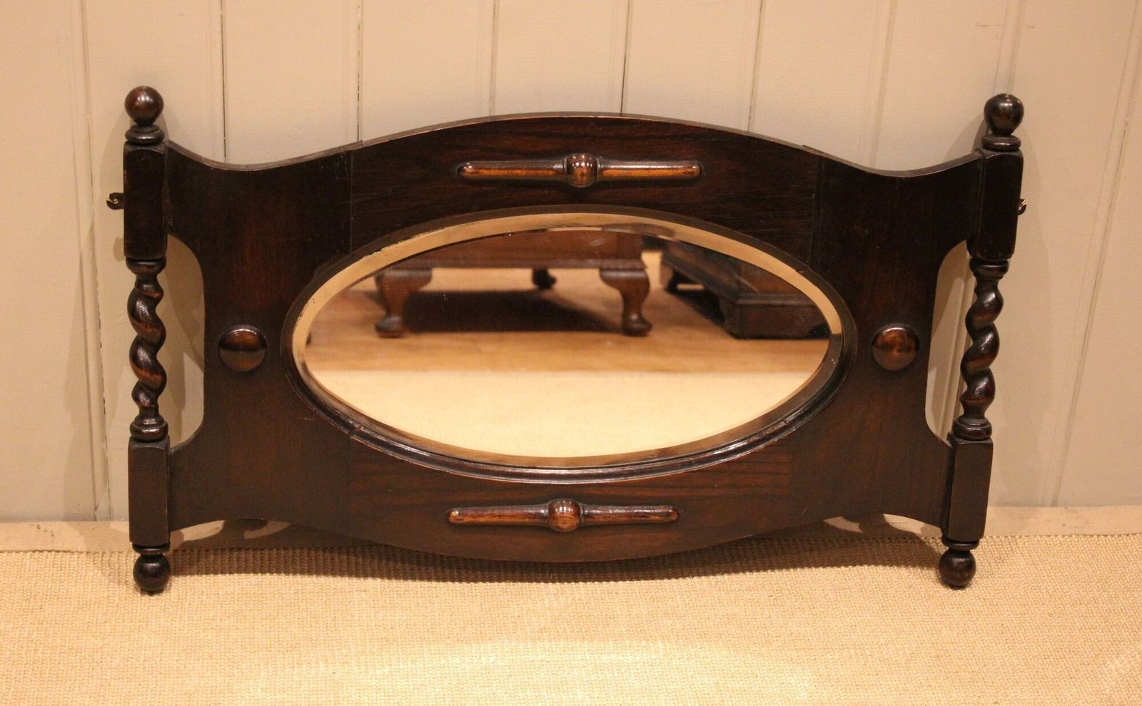 photo for sale Oak Framed Wall Mirror