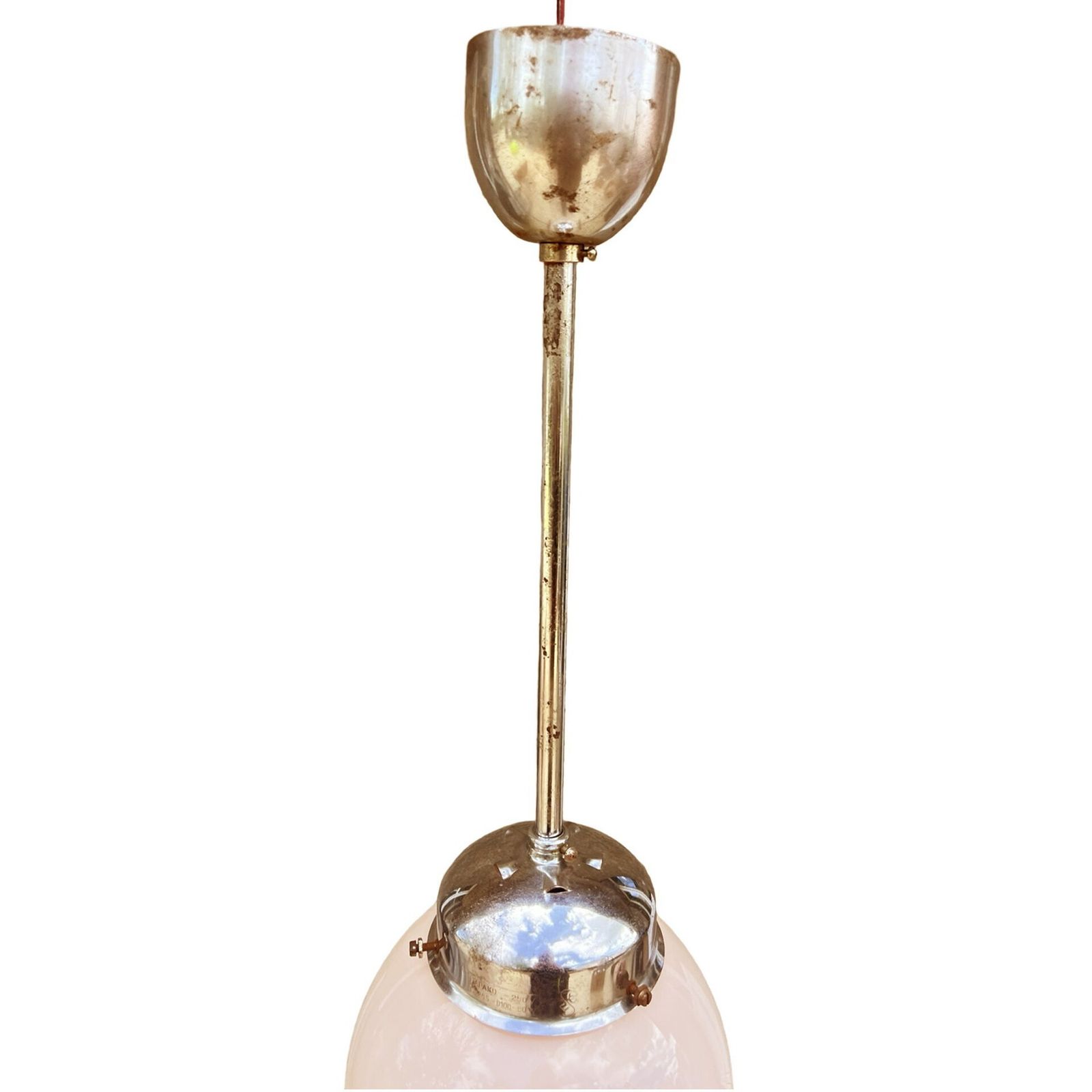 165.0 Art Deco Pendant Lamp, Napako, Czechoslovakia, 1940s. photo