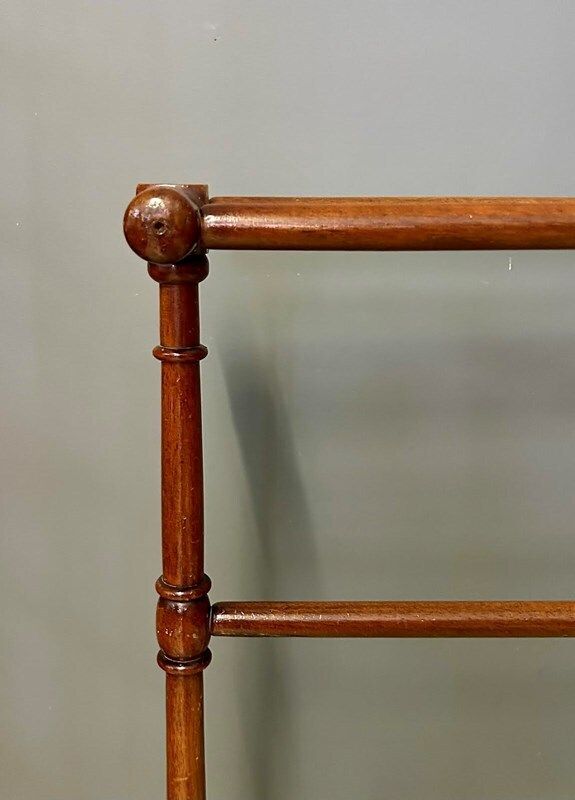 Antique Wooden Towel Rail, Early 20th Century photo furniture