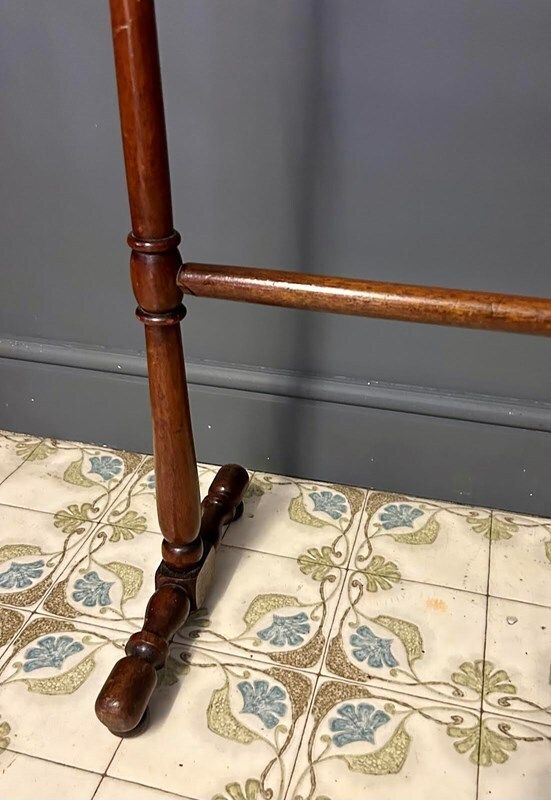 Antique Wooden Towel Rail, Early 20th Century photo for sale