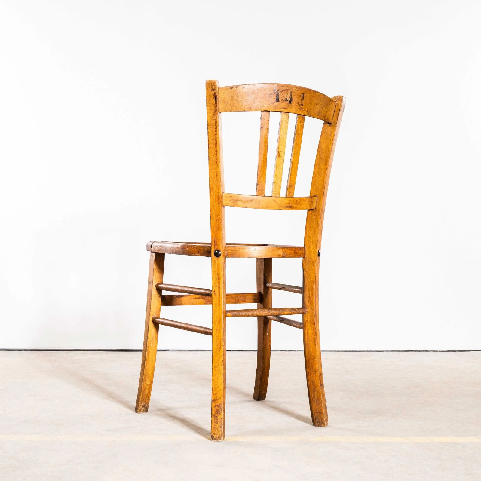 photo furniture 1930’s French Farmhouse Perforated Seat Dining Chairs – Set Of Eight
