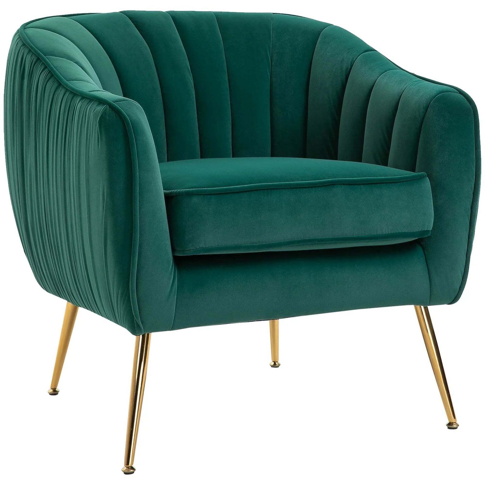 Velvet Luxury Accent Chair, Traditional photo furniture