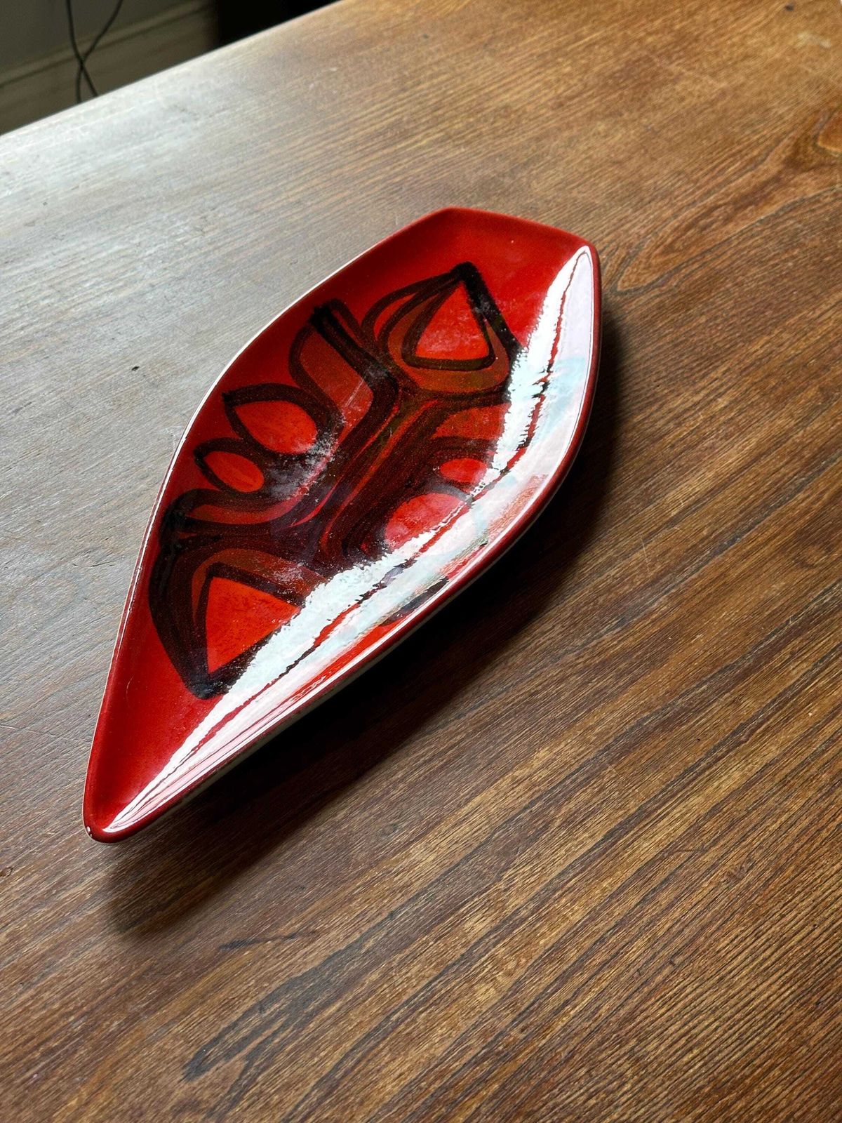 Modernist Poole Pottery Aegean Large Dish, C.1965–72 With Monogram Attributed To Diana Davis photo 115.0