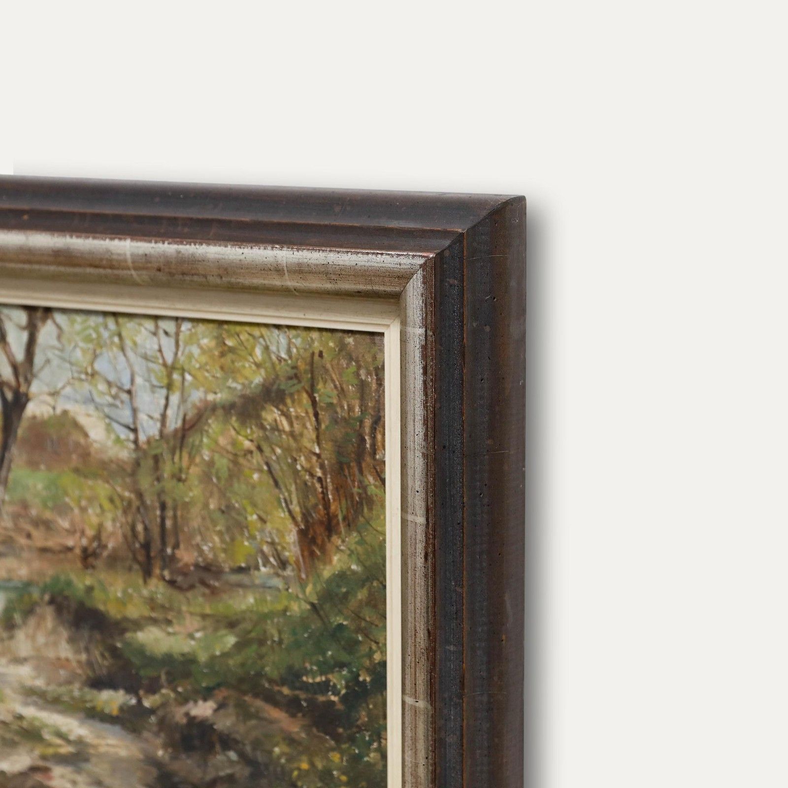 Otto Hellmeier (1908 1996) 20th Century Oil, Stream At The Edge Of The Forest photo 295.0