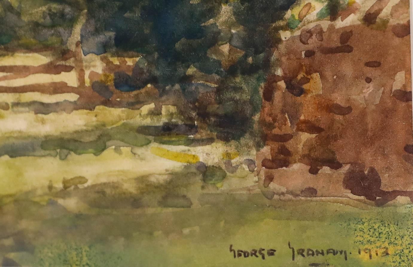 George Graham (1881 1949) English School 1913 Watercolour, Down To The Valley photo vinterior