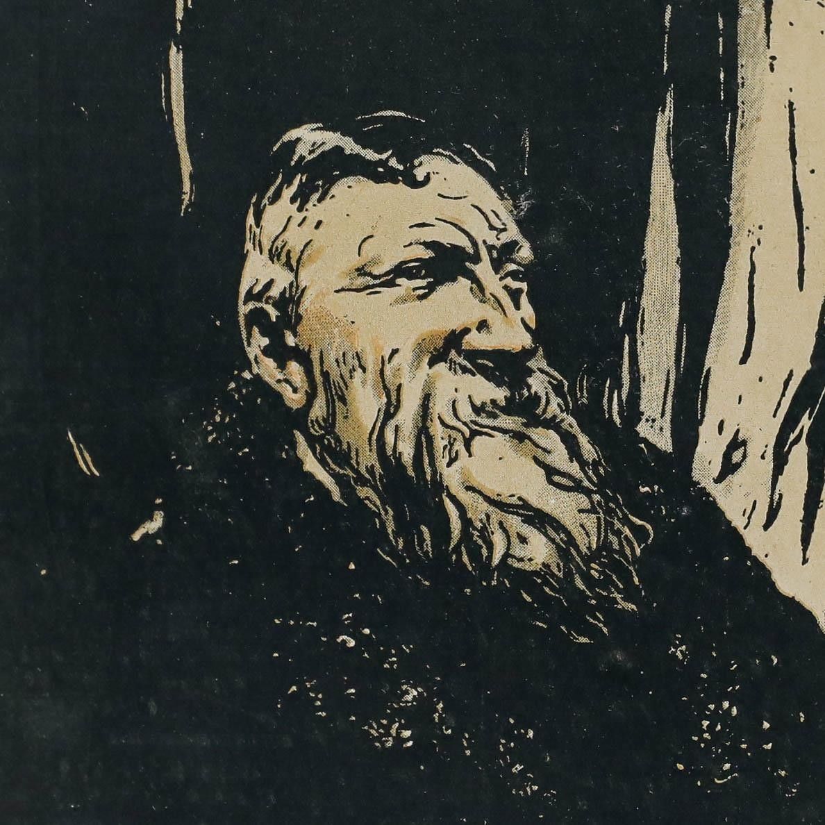 Sir William Nicholson (1872 1949) Framed 1905 Lithograph, Auguste Rodin photo Art