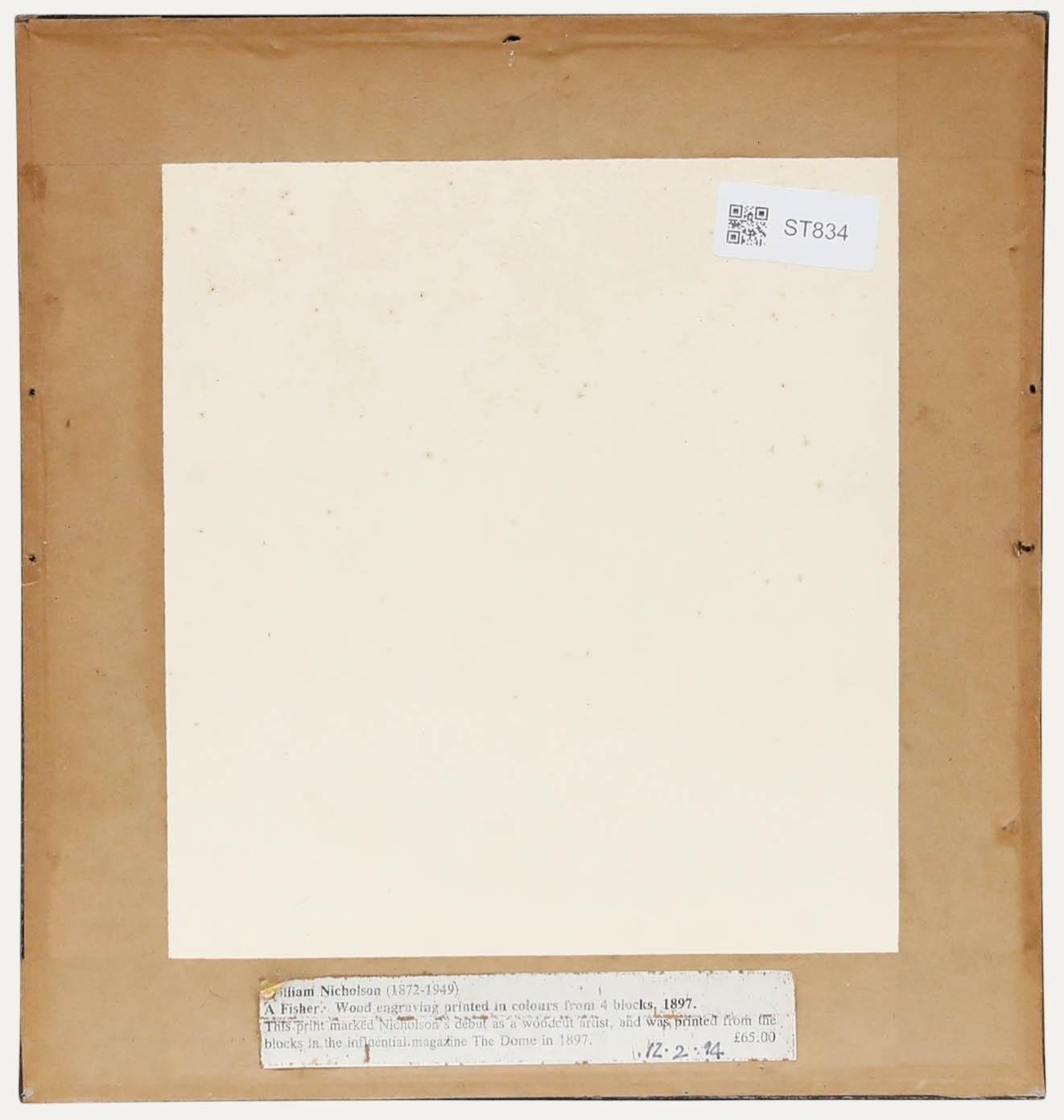 Sir William Nicholson (1872 1949) Early 20th Century Lithograph, A Fisherman photo for sale