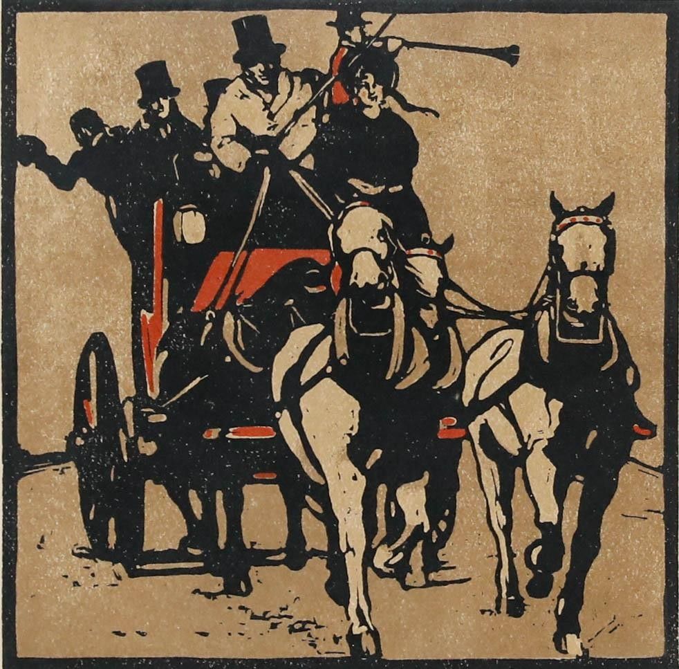 Sir William Nicholson (1872 1949) Early 20th Century Lithograph, August photo furniture