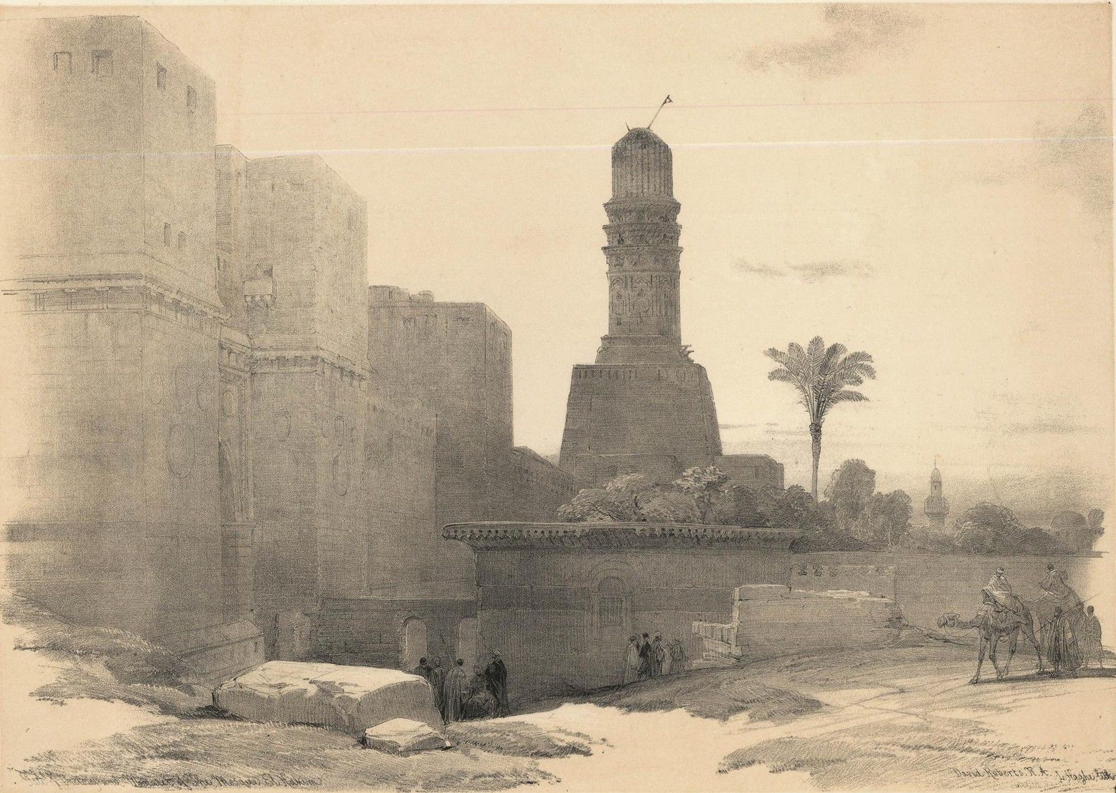 Louis Haghe After David Roberts 19th Century Lithograph, Gate Of Victory photo furniture