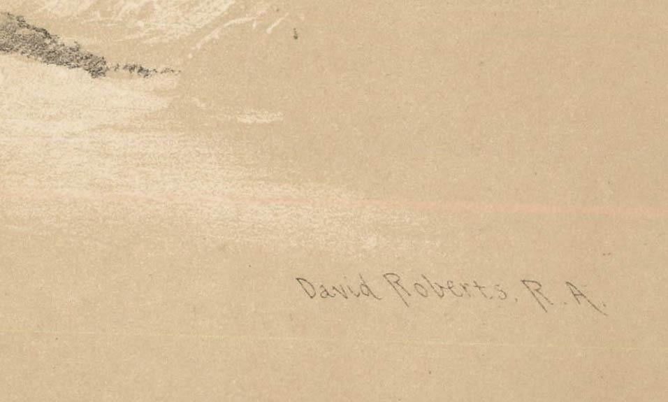 Louis Haghe After David Roberts 19th Century Lithograph, Entrance To Nablous photo 175.0