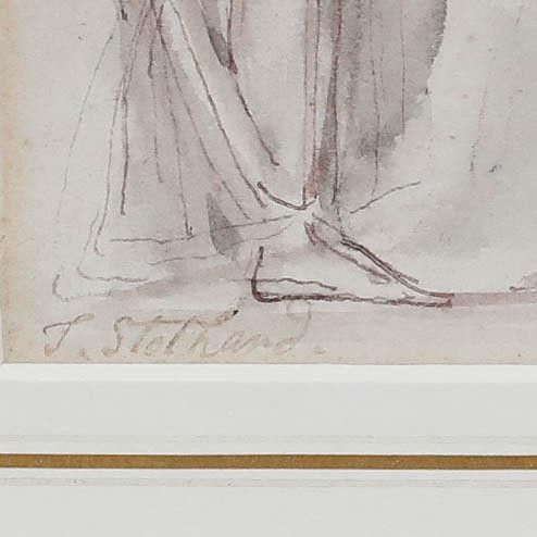 Thomas Stodhart (1755 1834) Watercolour, The Farewell Of Hector And Andromache photo vinterior