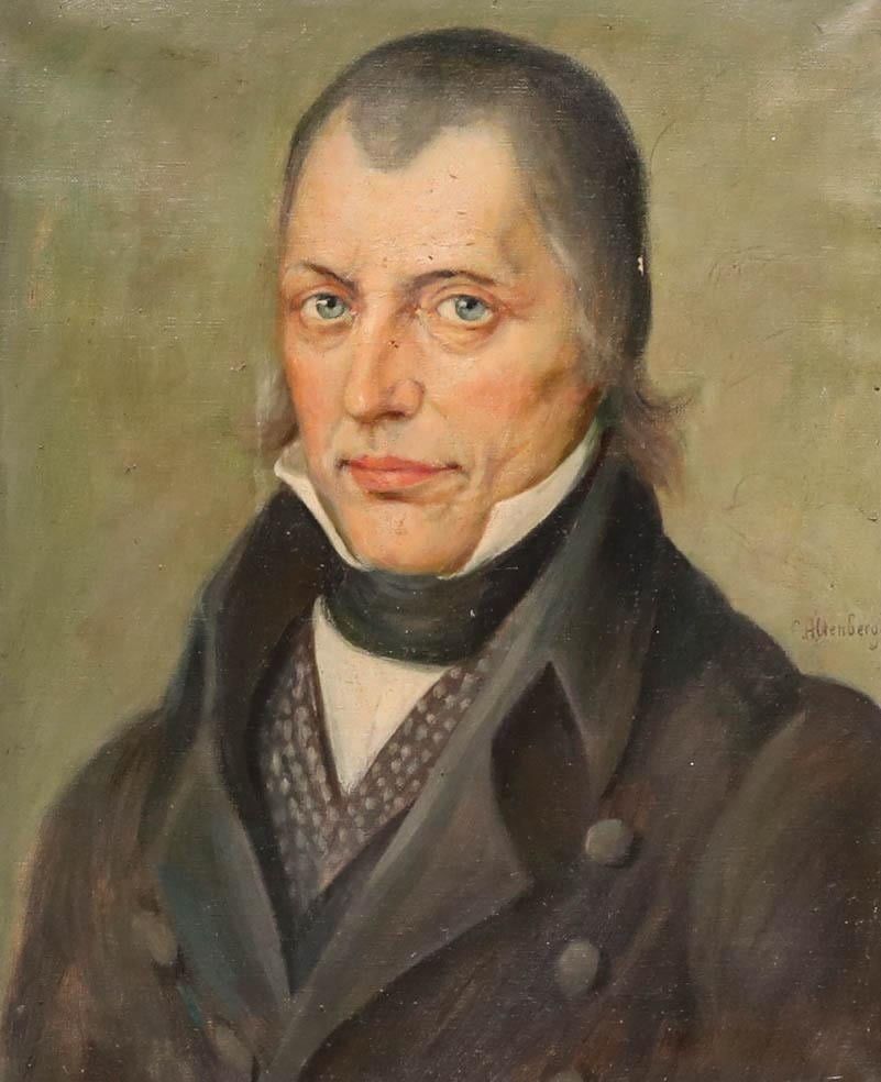 Eugen Altenberg (1886 1965) Early 20th Century Oil, Portrait Of A Gentleman photo furniture