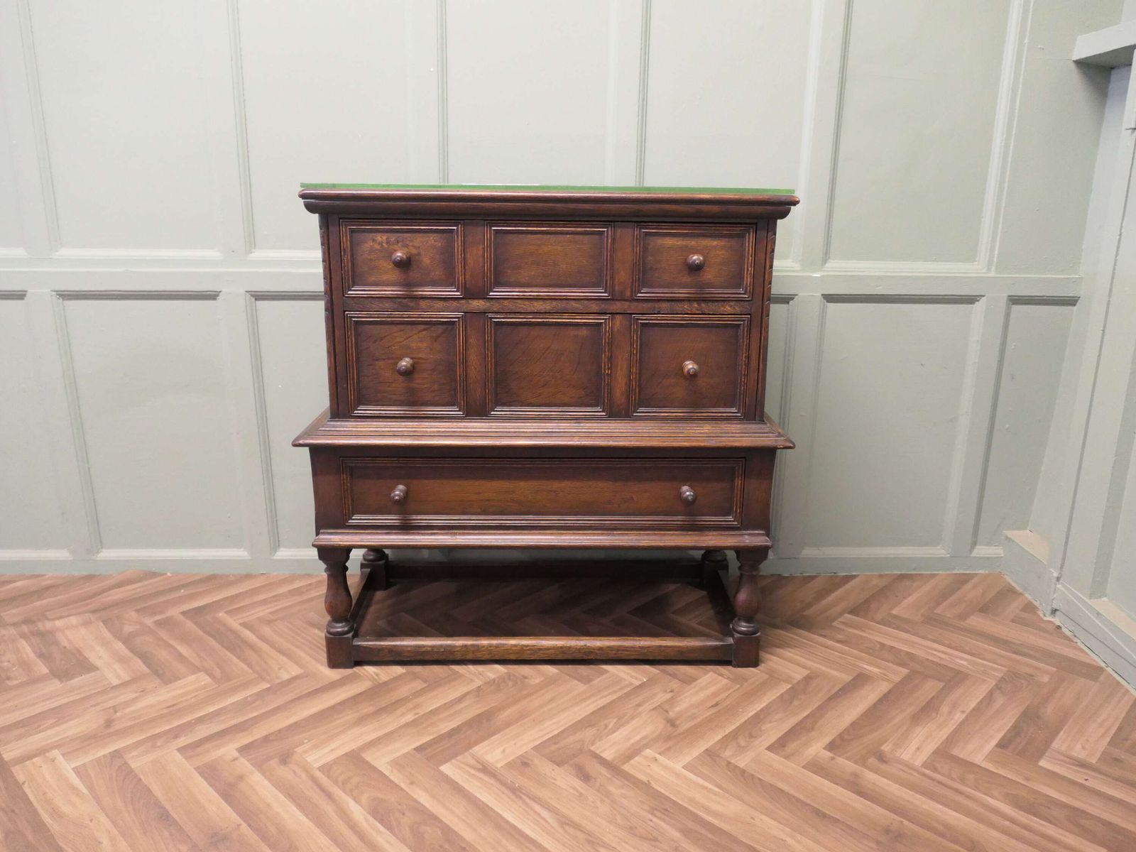 3 Drawer Oak Chest Of Drawers photo for sale