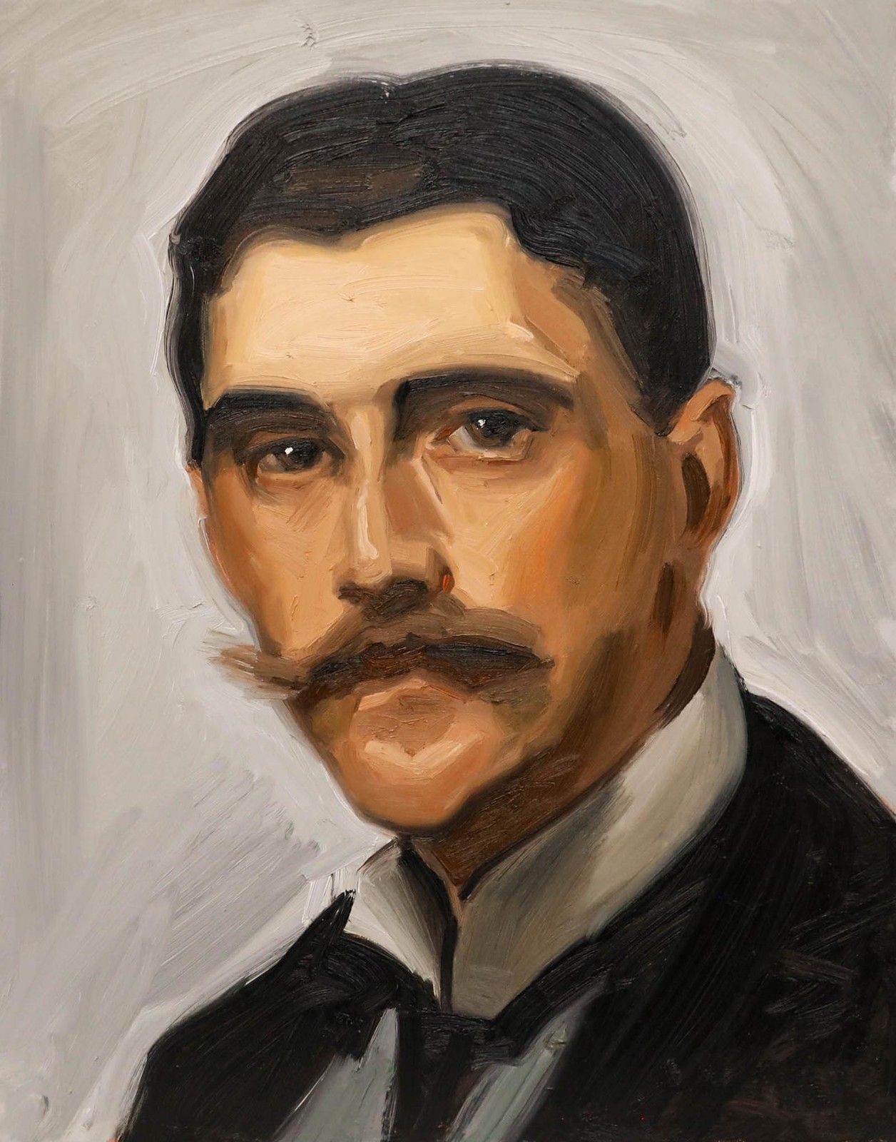 Nick Todhunter Contemporary Oil, Portrait Of Robert Brough photo furniture