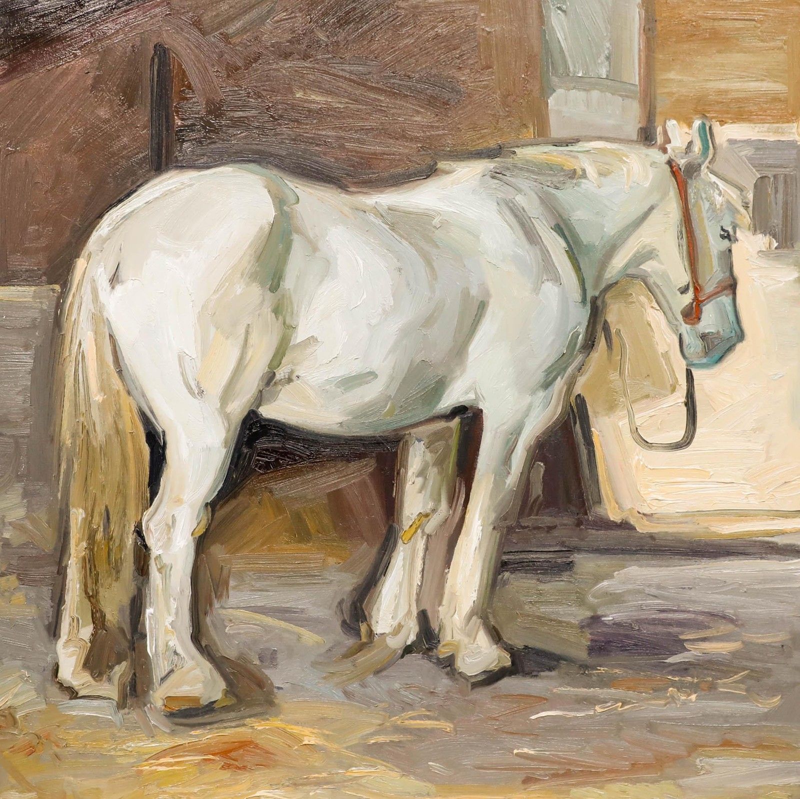 Nick Todhunter Contemporary Oil, Astral In The Stables photo furniture