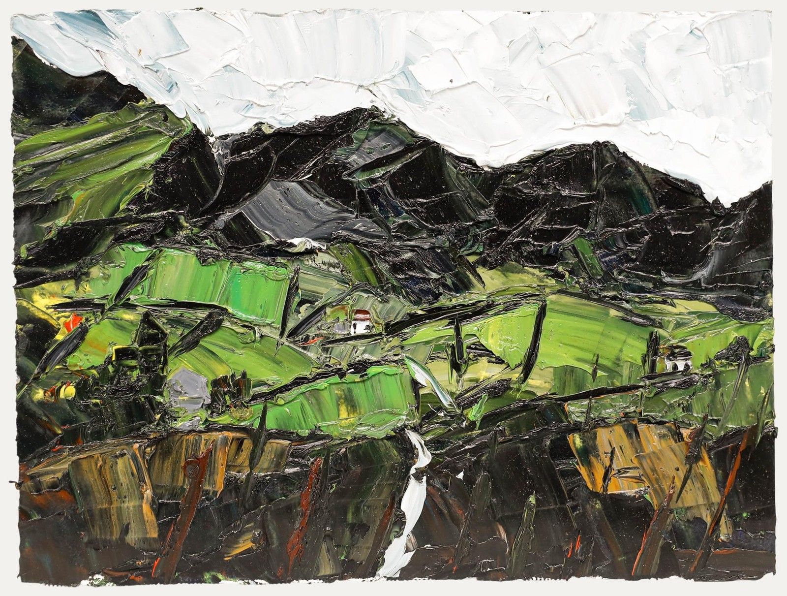 Daniel Nichols Contemporary Oil, Welsh Mountain Valley