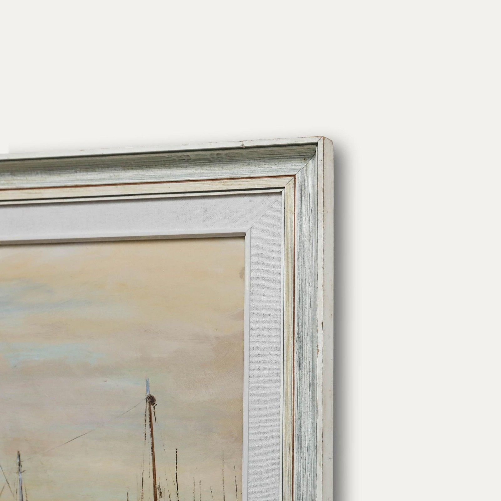 Eric Wale (1916 2001) Framed 20th Century Oil, Beached Boats photo vinterior