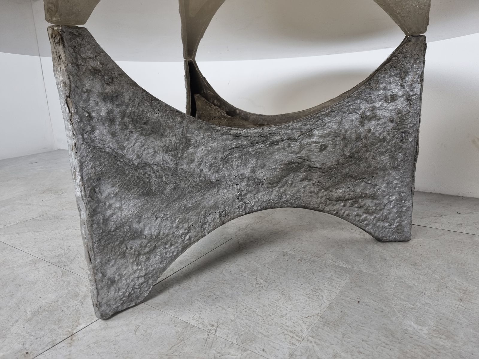 Pair Of Brutalist Coffee Tables, 1970s photo for sale