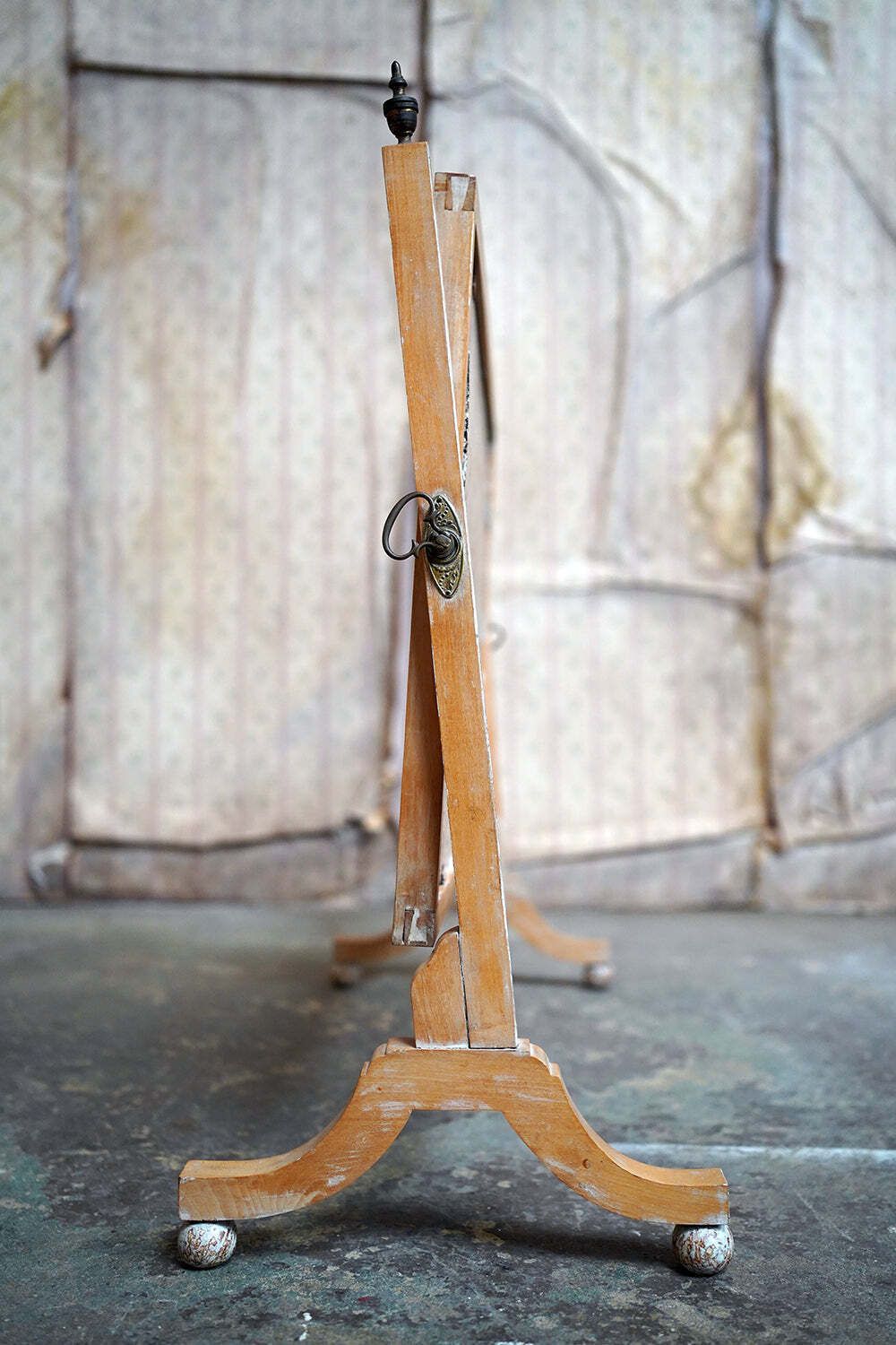 photo buy A Late 19thc Bleached Maple & Parcel Gilt Dressing Mirror C.1890