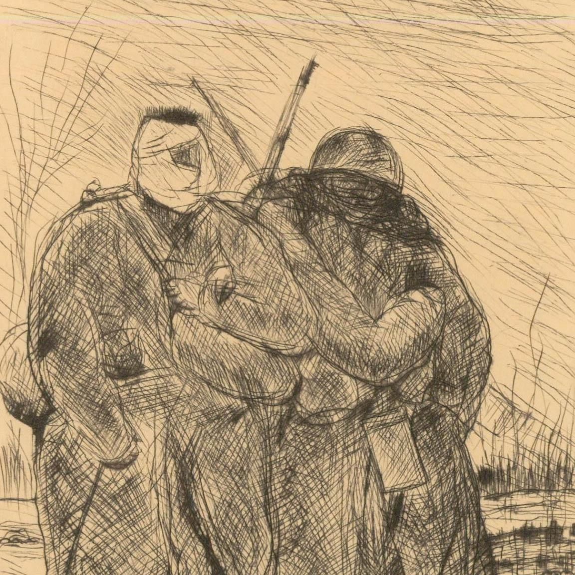 Andre Dunoyer De Segonzac (1884 1974) 1916 Etching, Artois photo for sale