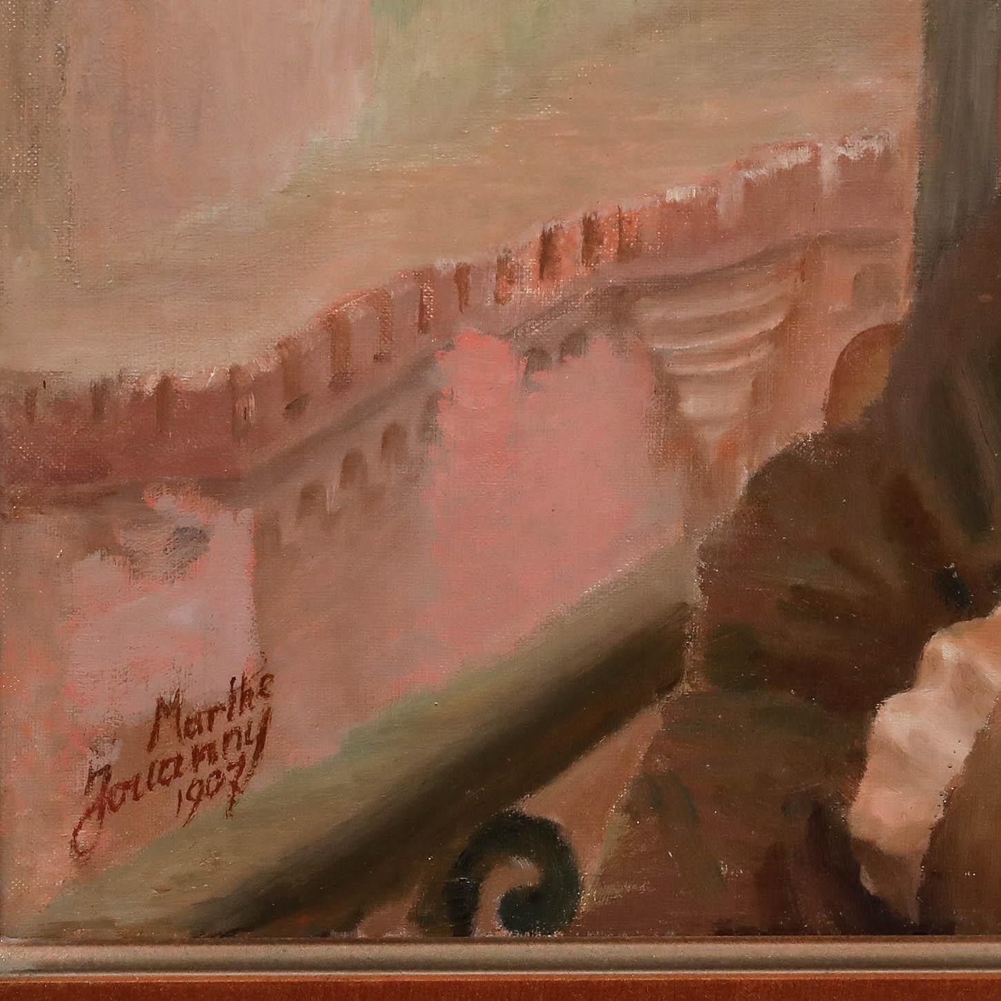 Marthe Jouanny Framed 1907 Oil, Woman By A Window photo vinterior