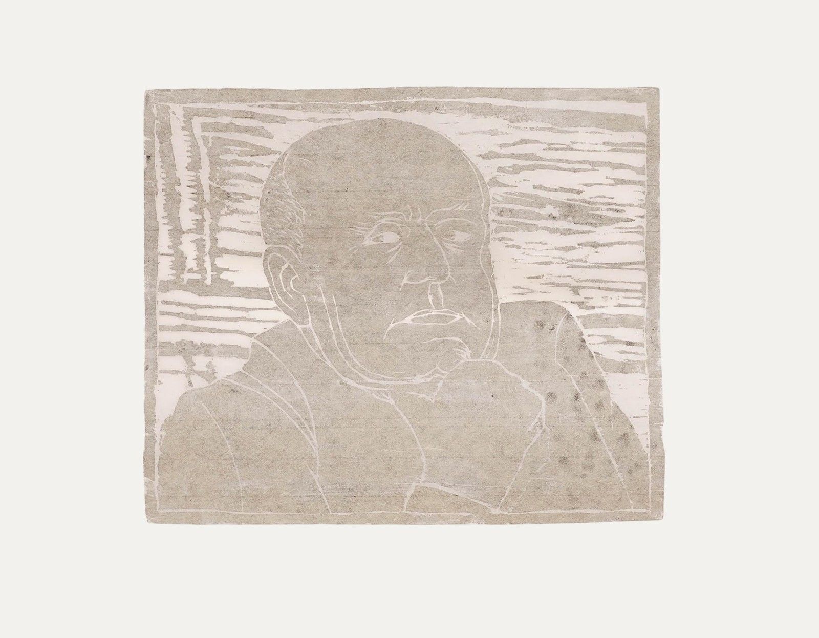 M. Karstens 20th Century Woodcut, Portrait Of Gottfried Benn photo for sale
