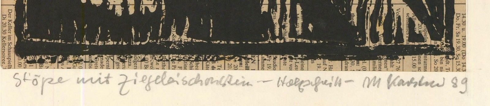 M. Karstens 20th Century Woodcut, Stop With Ziegelaischonsheiu photo Art
