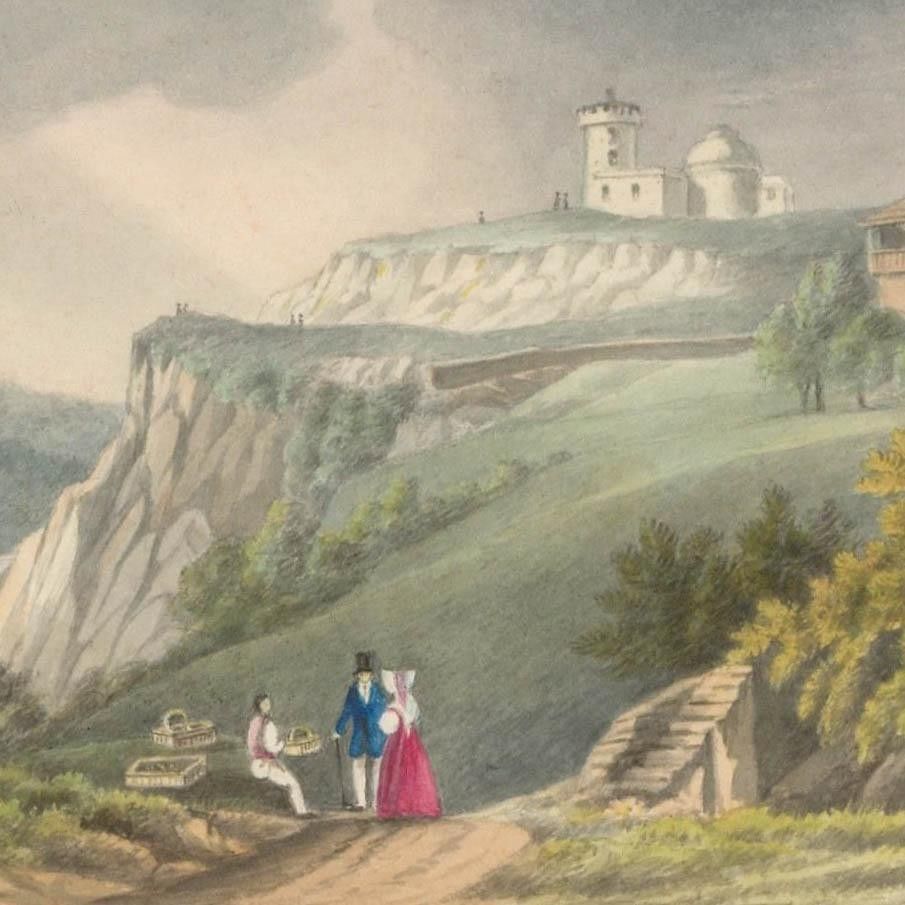 Thomas Remnant Charleton (1756 1849) Watercolour, The Observatory, Clifton photo for sale