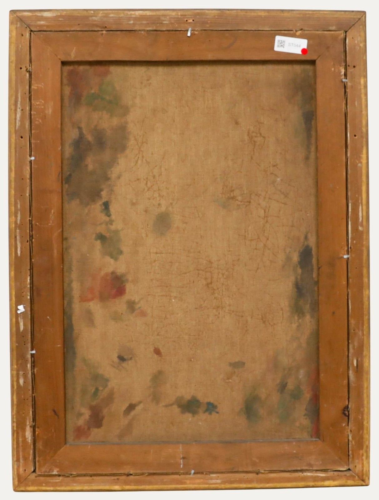 Framed 19th Century Oil Bouquet Of Flowers In A Porcelain Vase photo for sale