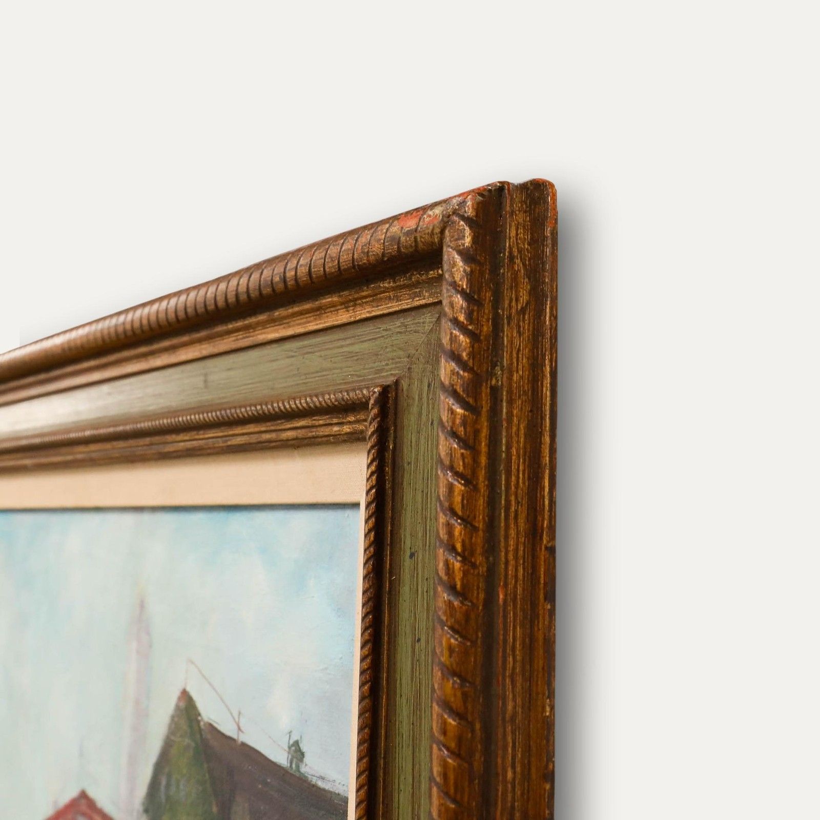 Clare Robinson Ford Framed Mid 20th Century Oil, American Street Scene photo 450.0