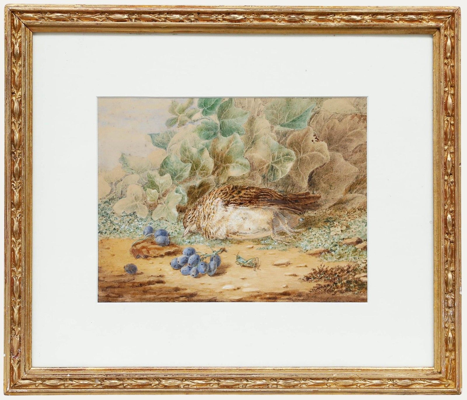 Emma Walter (1833 1893) Late 19th Century Watercolour, The Songbird's Coda