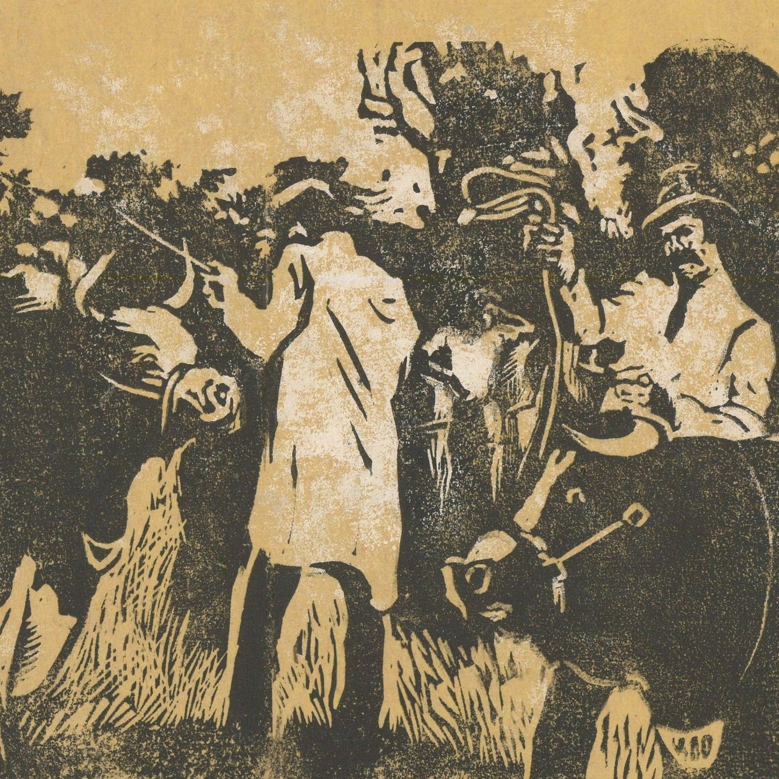 Percy Drake Brookshaw (1907 1993) 1984 Woodcut, Camelford Agricultural Show photo for sale