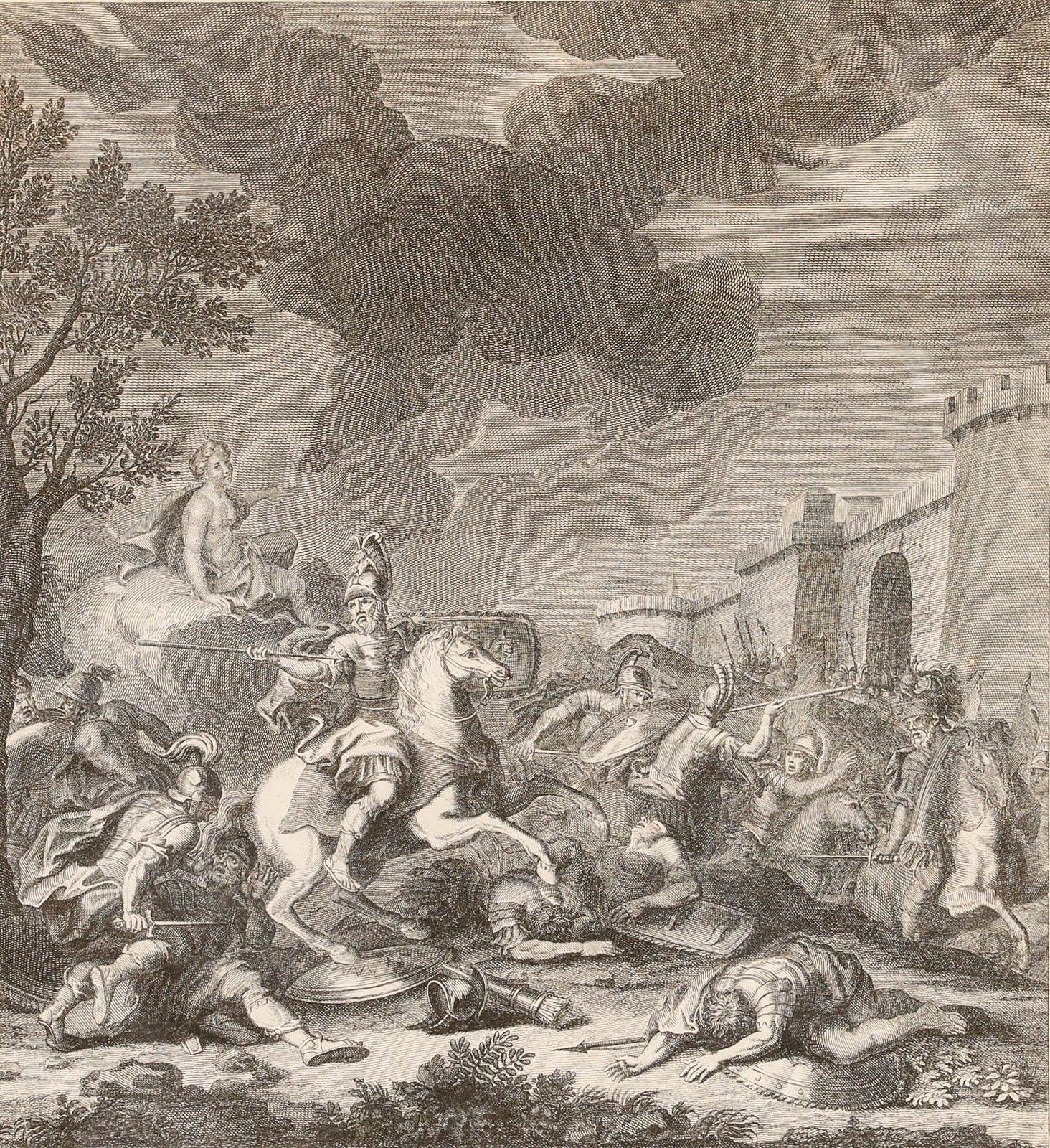 Joseph Limosin (1700 1746) After Jean Cotelle Engraving, Victoire D'enée photo furniture