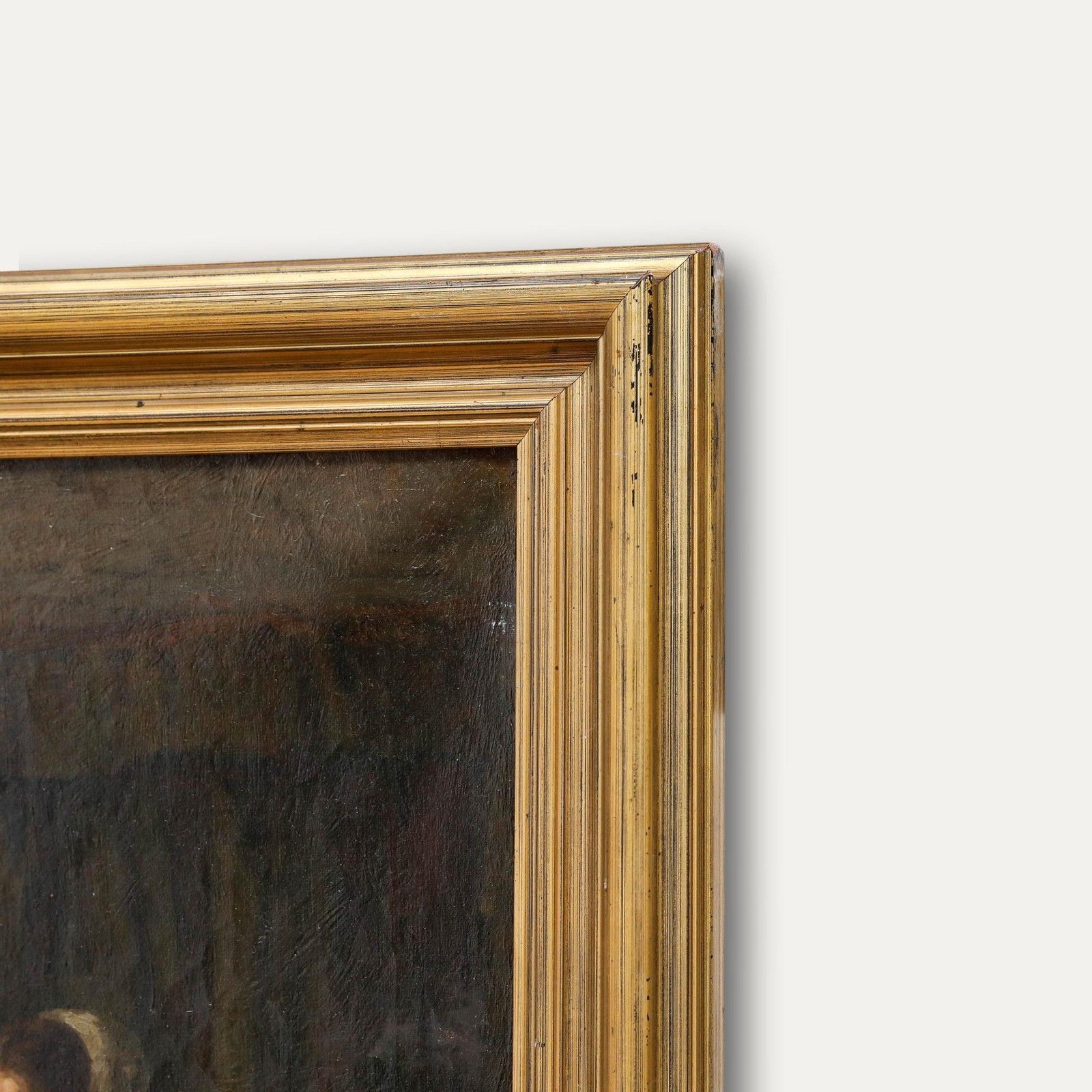 Jacques Zon (1872 1932) Framed 1909 Oil, Gathered At The Table photo vinterior