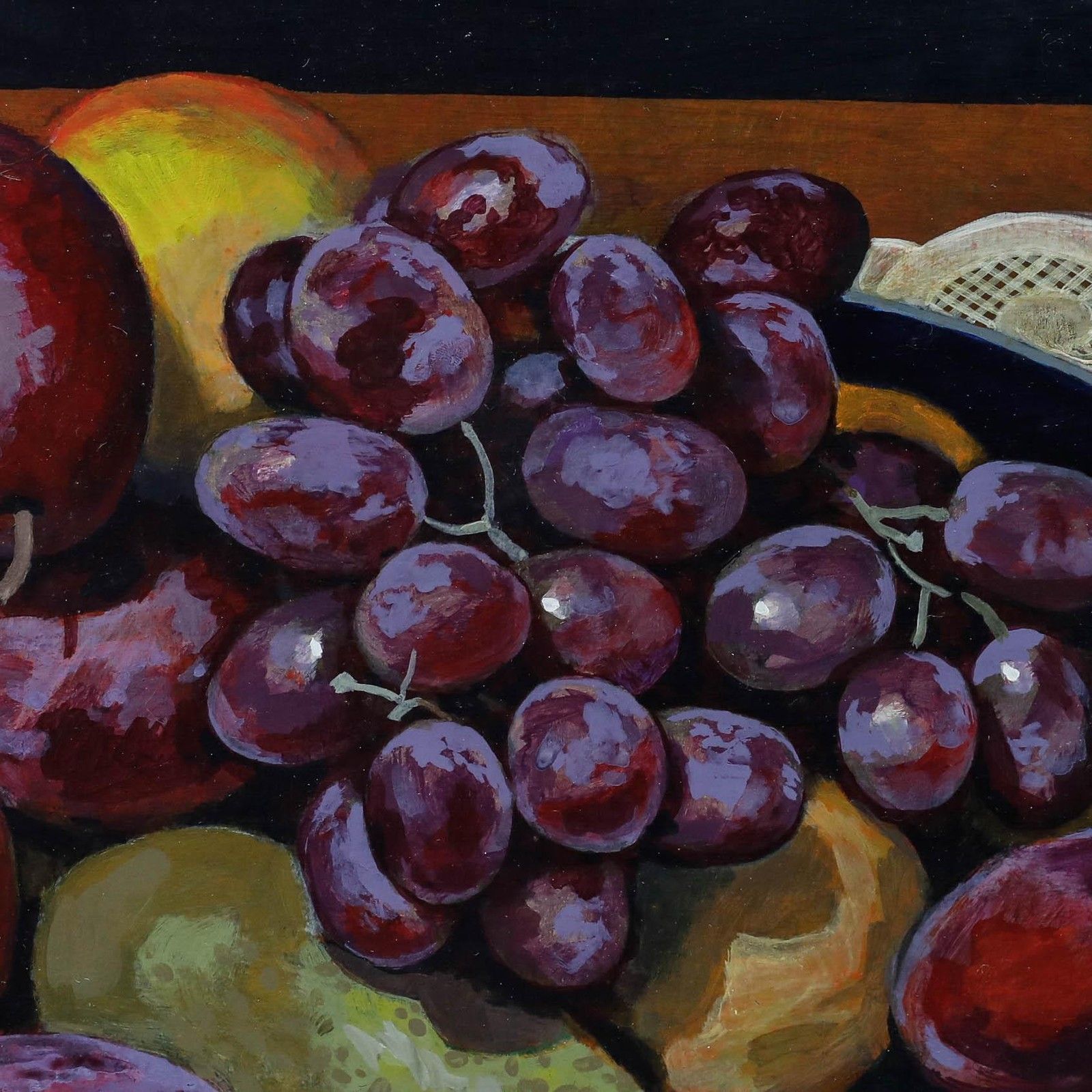 Len Gray 1993 Oil, Still Life Of A Fruit Bowl photo 325.0