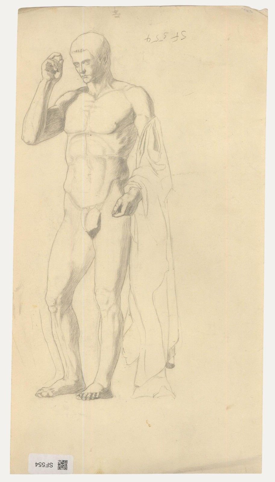 William Henry Ladd Early 20th Century Graphite Drawing, Dancing Faun photo for sale