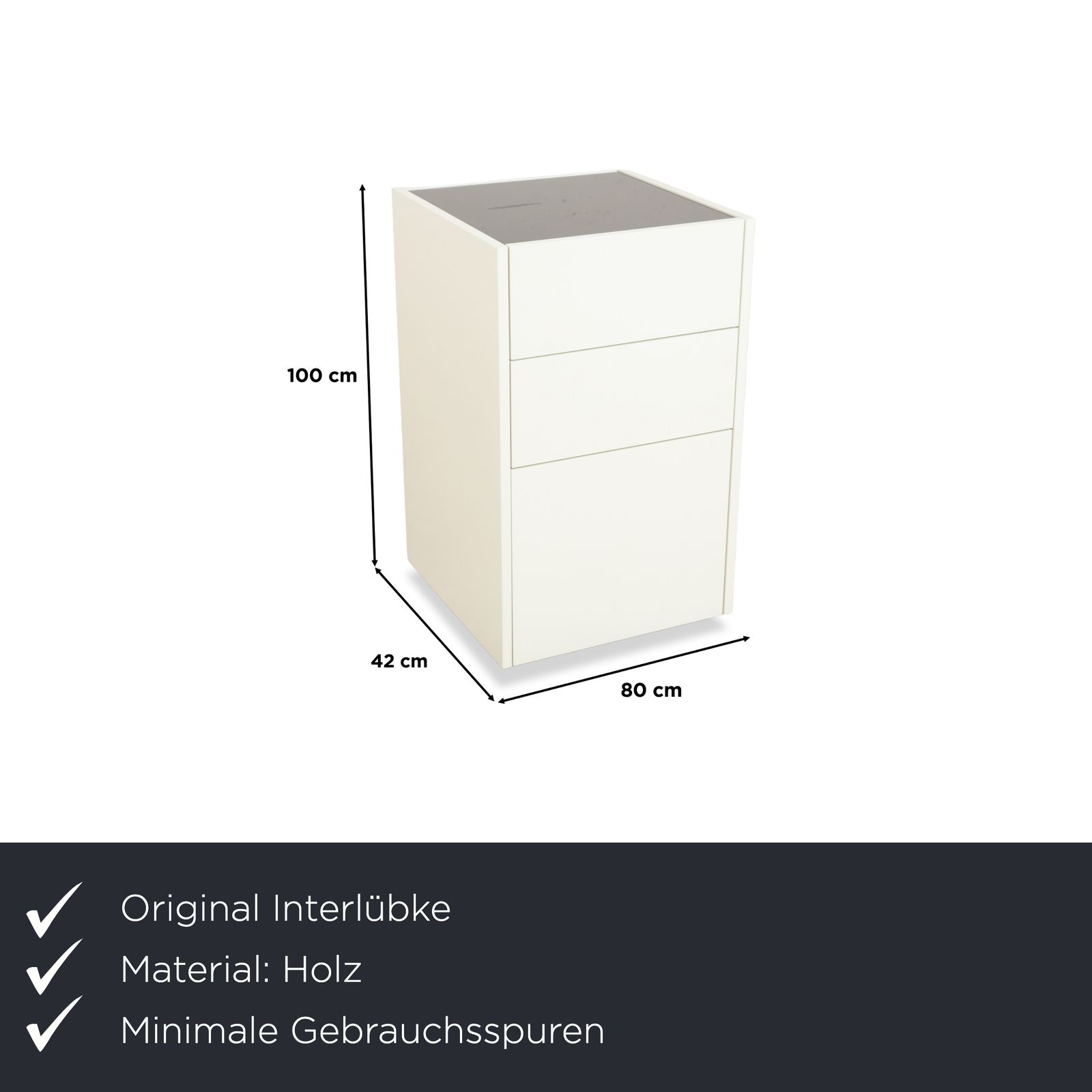 Buffet Interlübke Cube blanc photo furniture