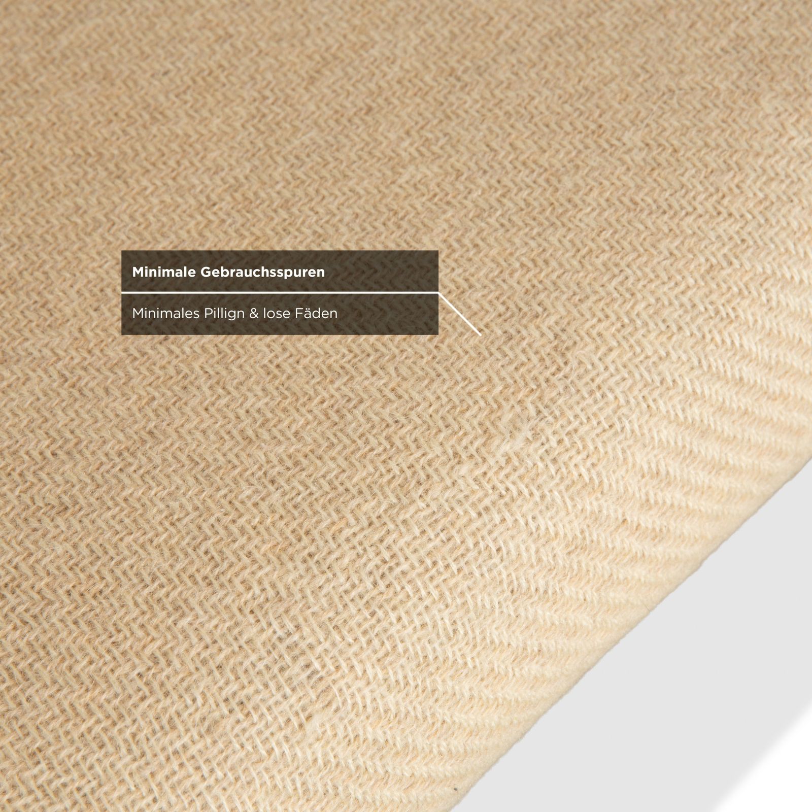 Canapé 2 places Dyrlund en bois et tissu, brun beige, mid-century photo vinterior