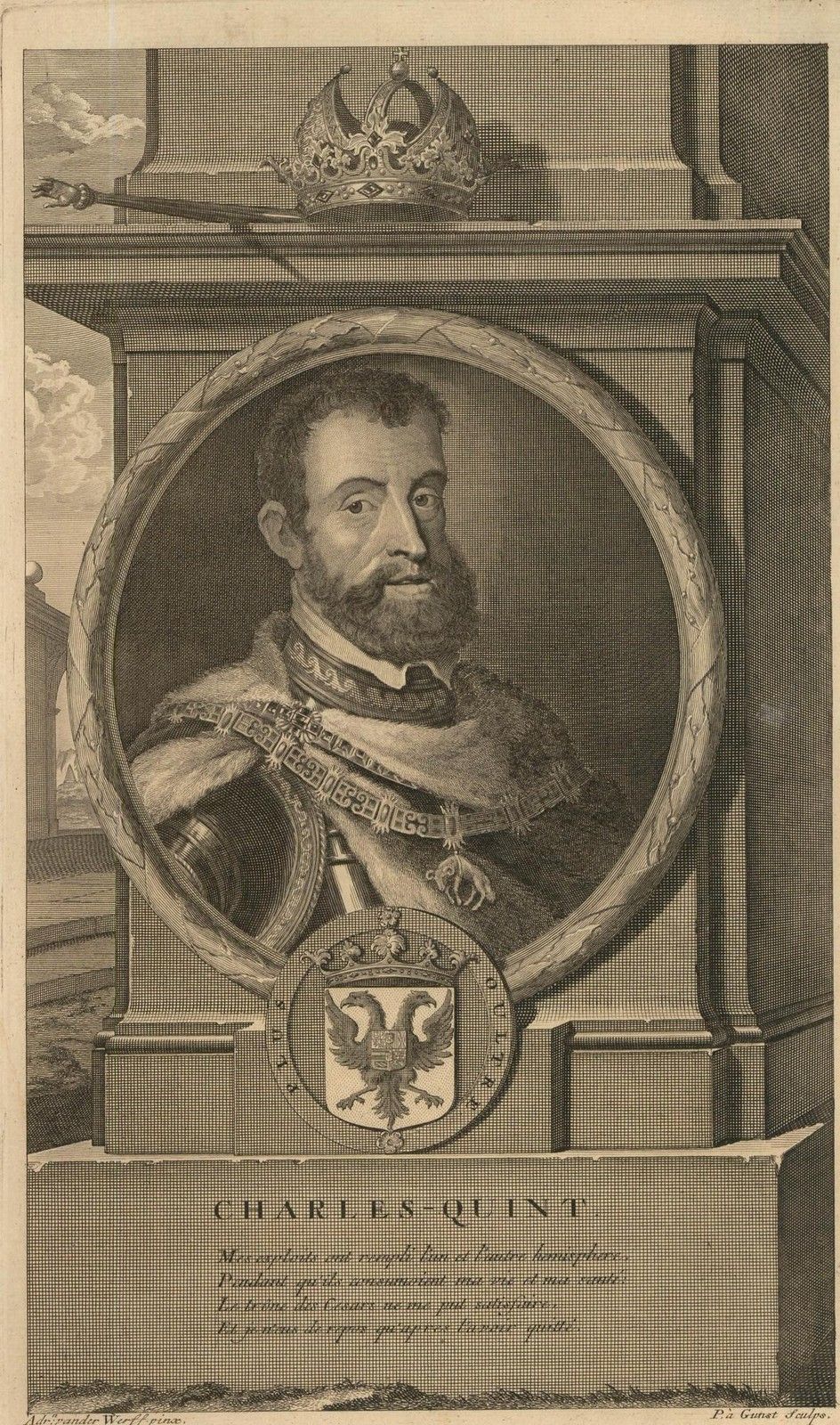 After Adriaen Van Der Werff (1659 1722) 17th Century Engraving, Charles V photo furniture